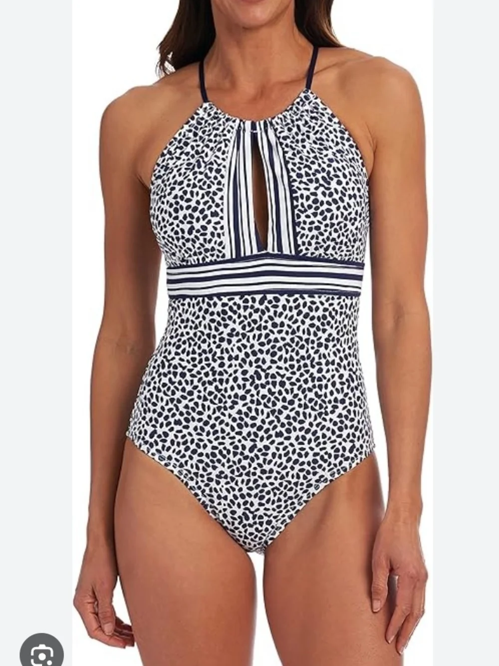 New With Tags La Blanca Apulia Mio High Neck One Piece Swimsuit 16